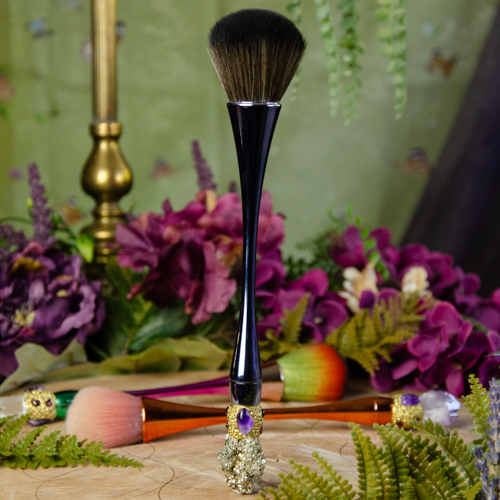 Magic Magnet 7- Piece Brush Set with Stand black