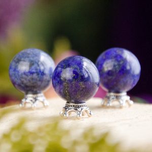 Lapis Lazuli Spheres at DreamingGoddess.com