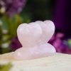 Rose Quartz Double Heart at DreamingGoddess.com