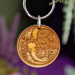 Crescent Moon Keychain