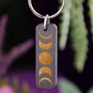 Moon Phase Keychain at DreamingGoddess.com