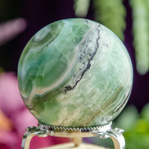 Green Calcite Sphere at DreamingGoddess.com