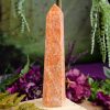 Orange Calcite Tower at DreamingGoddess.com