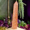 Orange Calcite Tower at DreamingGoddess.com