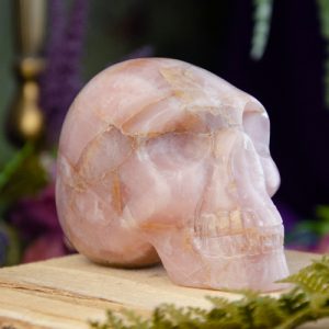 Peruvian Rose Quartz Skull at DreamingGoddess.com