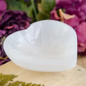 Selenite Heart Bowl at DreamingGoddess.com