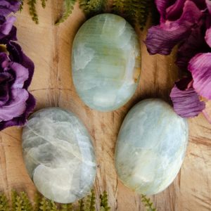 Aquamarine Palm Stone at DreamingGoddess.com