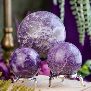 Lepidolite Sphere at DreamingGoddess.com