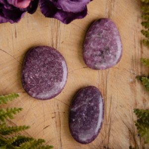 Lepidolite Smooth Stone at DreamingGoddess.com