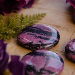 Rhodonite Smooth Stone at DreamingGoddess.com