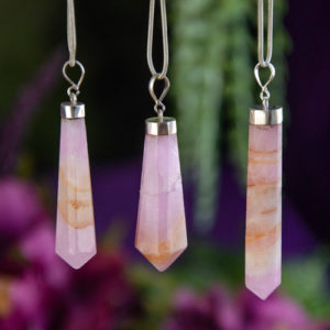 Pink Aragonite Necklaces at DreamingGoddess.com