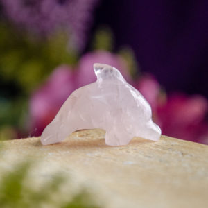 Rose Quartz Dolphin at DreamingGoddess.com