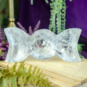 Clear Quartz Triple Moon Dish at DreamignGoddess.com