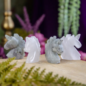 Assorted Stone Unicorn Heads at DreamingGoddess.com