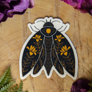 Moth Sticker at DreamingGoddess.com