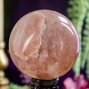 Pink Amphibole Sphere at DreamingGoddess.com