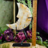 Golden Healer Crescent Moon with Stand at DreamingGoddess.com