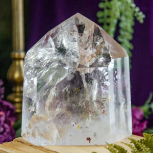 Quartz with Lodolite Inclusions Point at DreamingGoddess.com