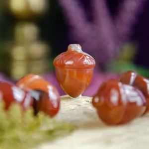 Carnelian Acorns at DreamingGoddess.com