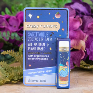 Sagittarius Zodiac Lip Balm at DreamingGoddess.com