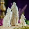 Wolf Moose Antler Carving at DreamingGoddess.com