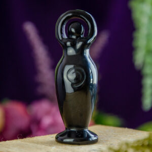 Black Obsidian Spiral Goddess at DreamingGoddess.com