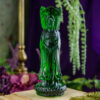 Volcanic Glass Kuan Yin, Green Obsidian at DreamingGoddess.com
