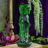 Volcanic Glass Kuan Yin, Green Obsidian at DreamingGoddess.com