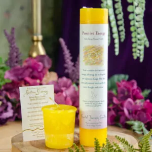 Positive Energy Reiki Candle and Votive at DreamingGoddess.com