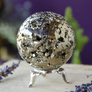Pyrite Sphere, CRL at DreamingGoddess.com