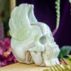 Caribbean Calcite Winged Skull at DreamingGoddess.com