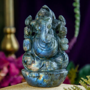 Labradorite Ganesha at DreamingGoddess.com