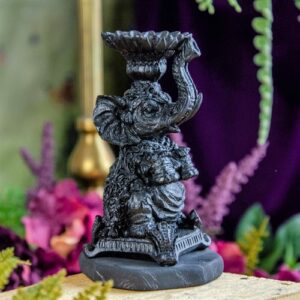 Shungite Elephant Stand at DreamingGoddess.com