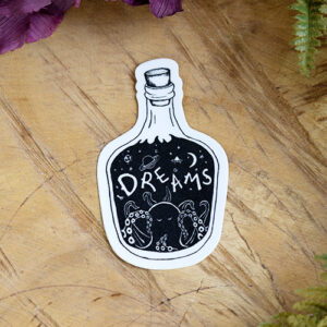 Dreams Bottle Sticker at DreamingGoddess.com