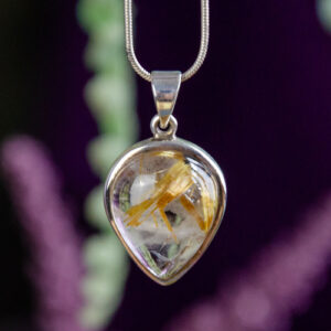 Rutilated Quartz Pendant at DreamingGoddess.com