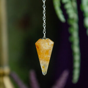 Golden Healer Quartz Pendulum at DreamingGoddess.com