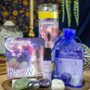 Aquarius Zodiac Set, Zodiac Wellness Kit at DreamingGoddess.com