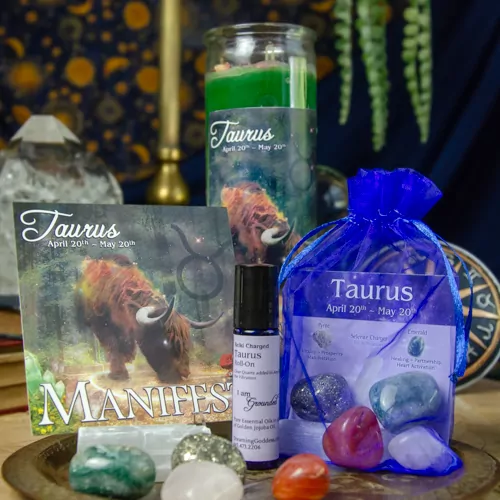 Taurus Zodiac Set, Zodiac Wellness Kit at DreamingGoddess.com