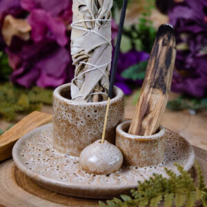 Ceramic Smudge Incense Burner at DreamingGoddess.com