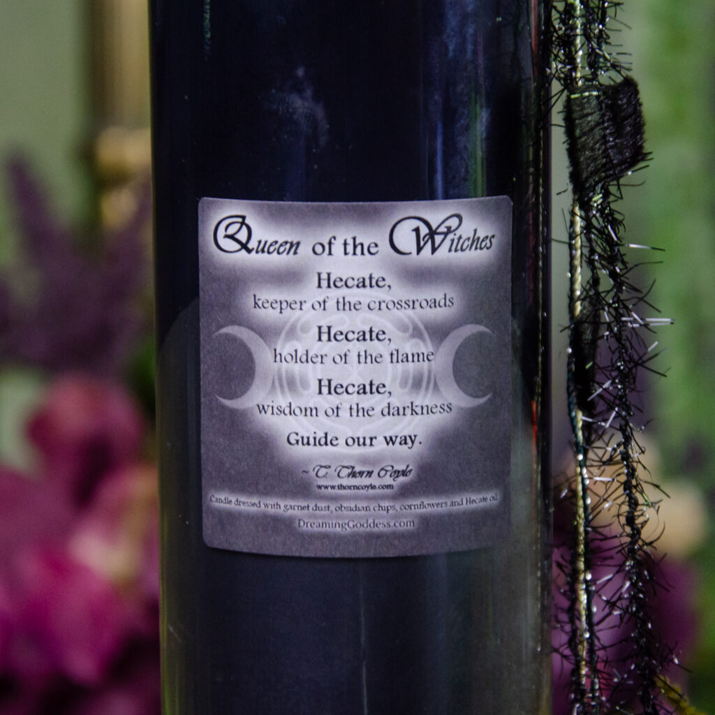 Hecate Soy Candle ~ Dreaming Goddess