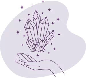 Hand Holding Crystals icon
