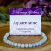 Aquamarine beaded bracelet at dreaminggoddess.com