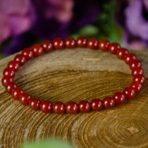 Carnelian Beaded Bracelet at dreaminggoddess.com
