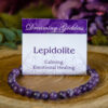 Lepidolite Beaded Bracelet at dreaminggoddess.com