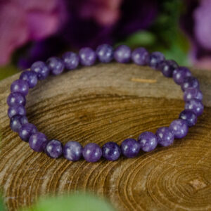 Lepidolite Beaded Bracelet at dreaminggoddess.com