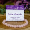 Rose Quartz Beaded Bracelet at dreaminggoddess.com