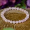 Rose Quartz Beaded Bracelet at dreaminggoddess.com