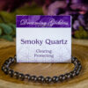 Smoky quartz beaded bracelet at dreaminggoddess.com