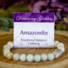 Amazonite beaded bracelet at dreaminggoddess.com