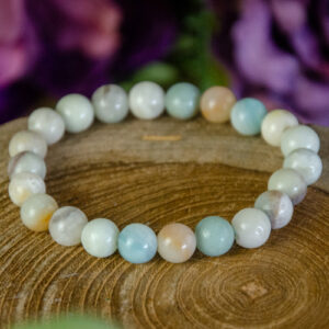 Amazonite beaded bracelet at dreaminggoddess.com